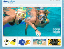 Tablet Screenshot of deepbluegear.com